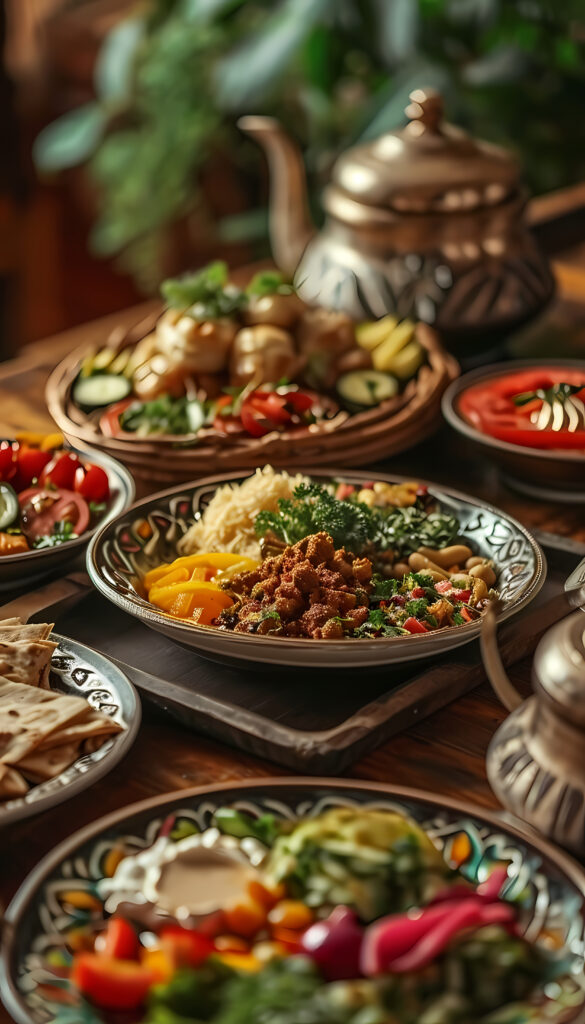 close-up-appetizing-ramadan-meal
